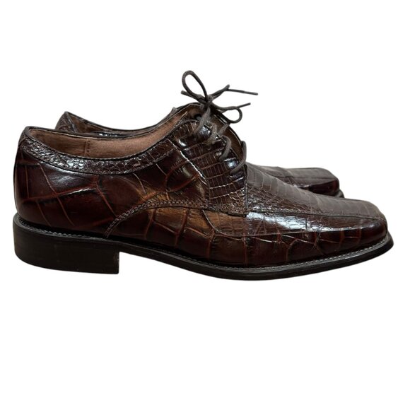 STACY ADAMS Genuine Snake Leather Oxfords - Picture 5 of 10